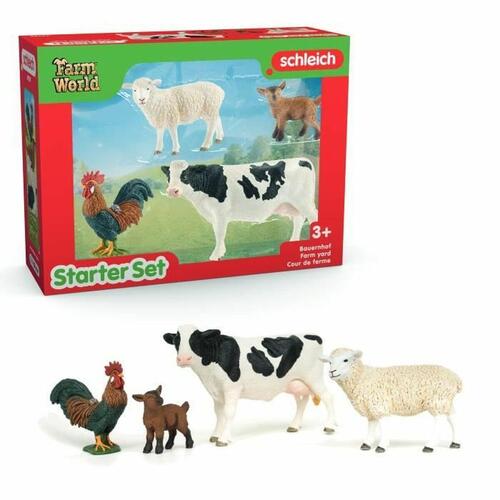 Schleich Farm World Starter Set - figurer til bondegård (4 dele)
