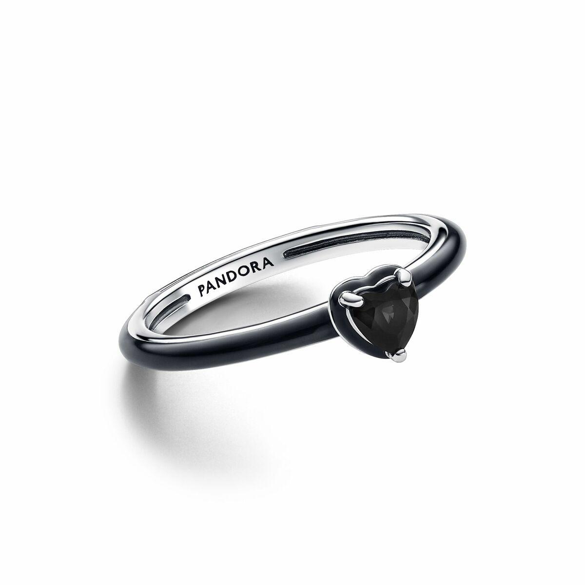 Ring dame Pandora - hjerte, størrelse 14 (193088C01-54)