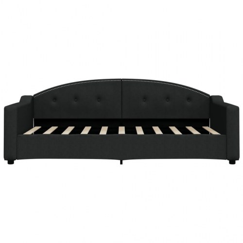 Daybed med udtræksseng 90 x 190 cm - sort