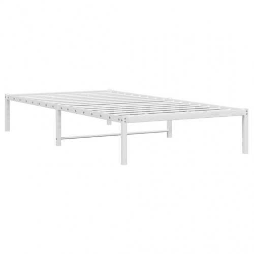 Sengeramme 100x200 cm metal hvid