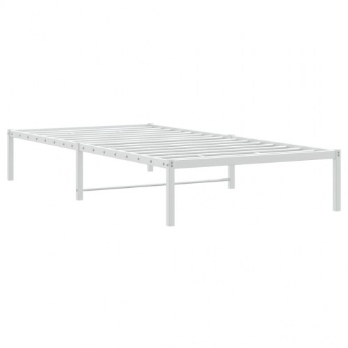 Sengeramme 100x200 cm metal hvid