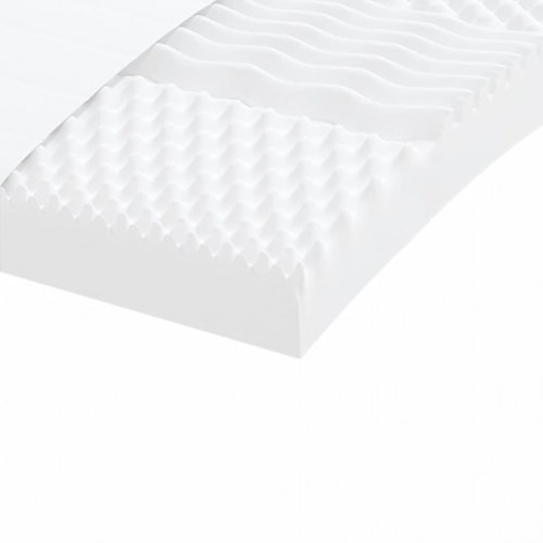 Daybed med udtræk og madrasser 90x190 cm - stof, sort