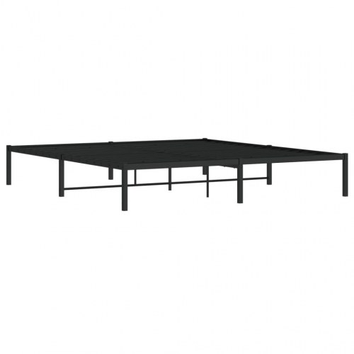 Sengeramme 180×200 cm i metal - sort, klassisk design