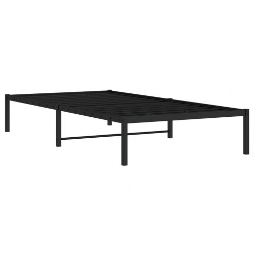 Sengeramme 100 x 200 cm i metal - sort