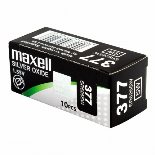 Maxell SR626SW 377 knapbatteri - sølvoxid 1,55 V (10 stk.)