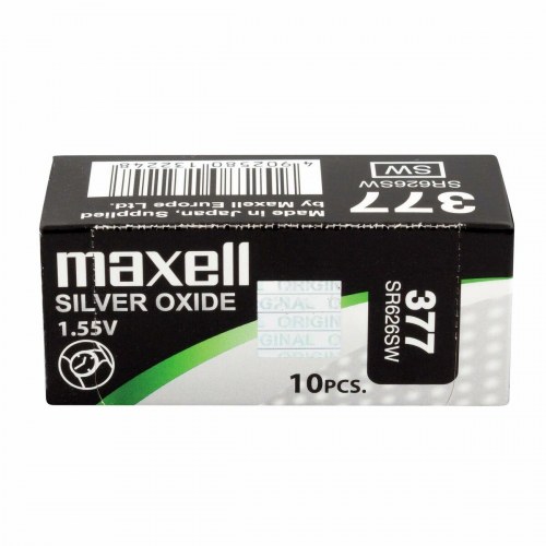 Maxell SR626SW 377 knapbatteri - sølvoxid 1,55 V (10 stk.)