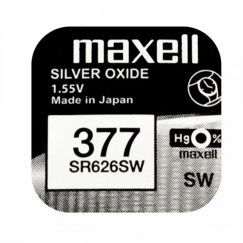 Maxell SR626SW 377 knapbatteri - sølvoxid 1,55 V (10 stk.)