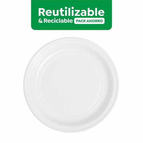 Sæt af genanvendelige tallekener Maxi Products Hvid Plastik 100 Dele