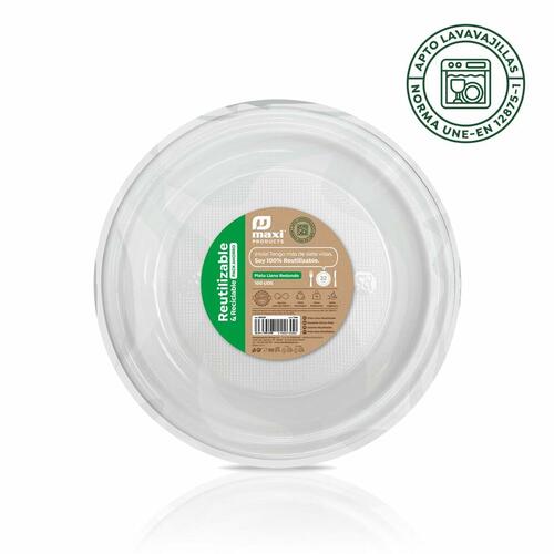 Sæt af genanvendelige tallekener Maxi Products Hvid Plastik 100 Dele