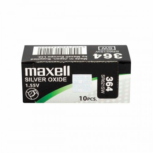 Maxell SR621SW 364 knapbatteri - sølvoxid 1,55 V, 10 stk.