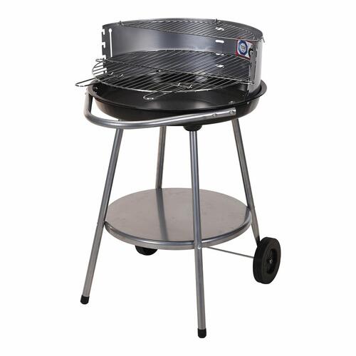 Kulgrill med hjul Grill Sort Ø 51 cm