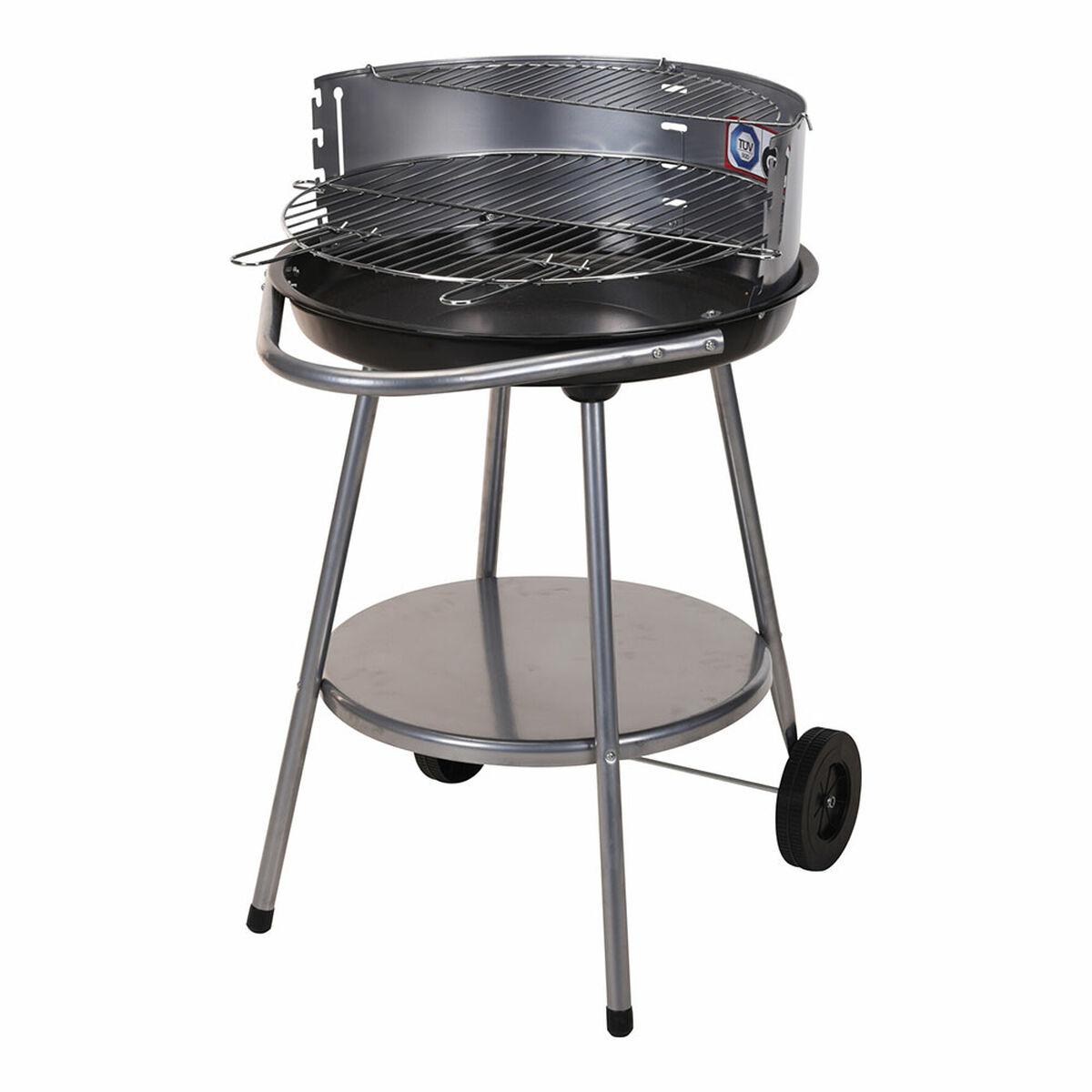 Kulgrill med hjul Grill Sort Ø 51 cm