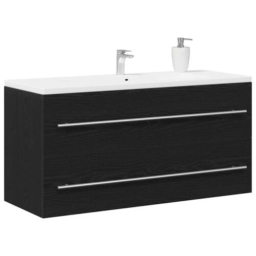 Underskab til håndvask 100x38,5x48 cm konstrueret træ sort eg