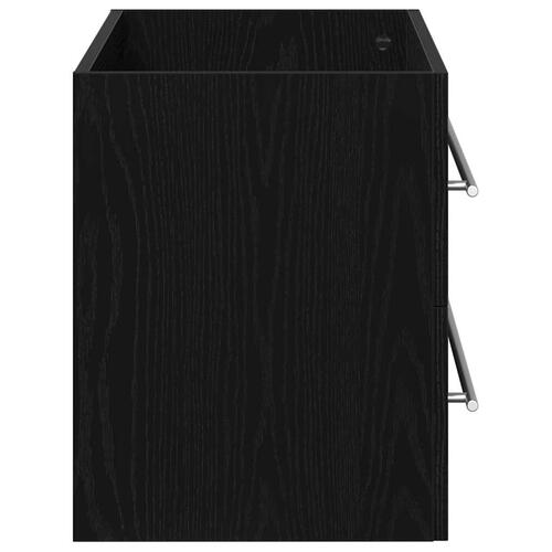 Underskab til håndvask 100x38,5x48 cm konstrueret træ sort eg