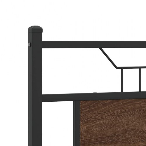 Sengeramme 140 x 190 cm uden madras - brun egetræ