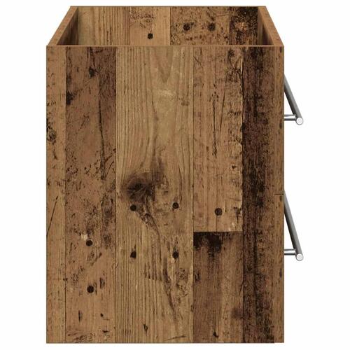 Underskab til håndvask 100x38,5x48cm konstrueret træ antikt træ