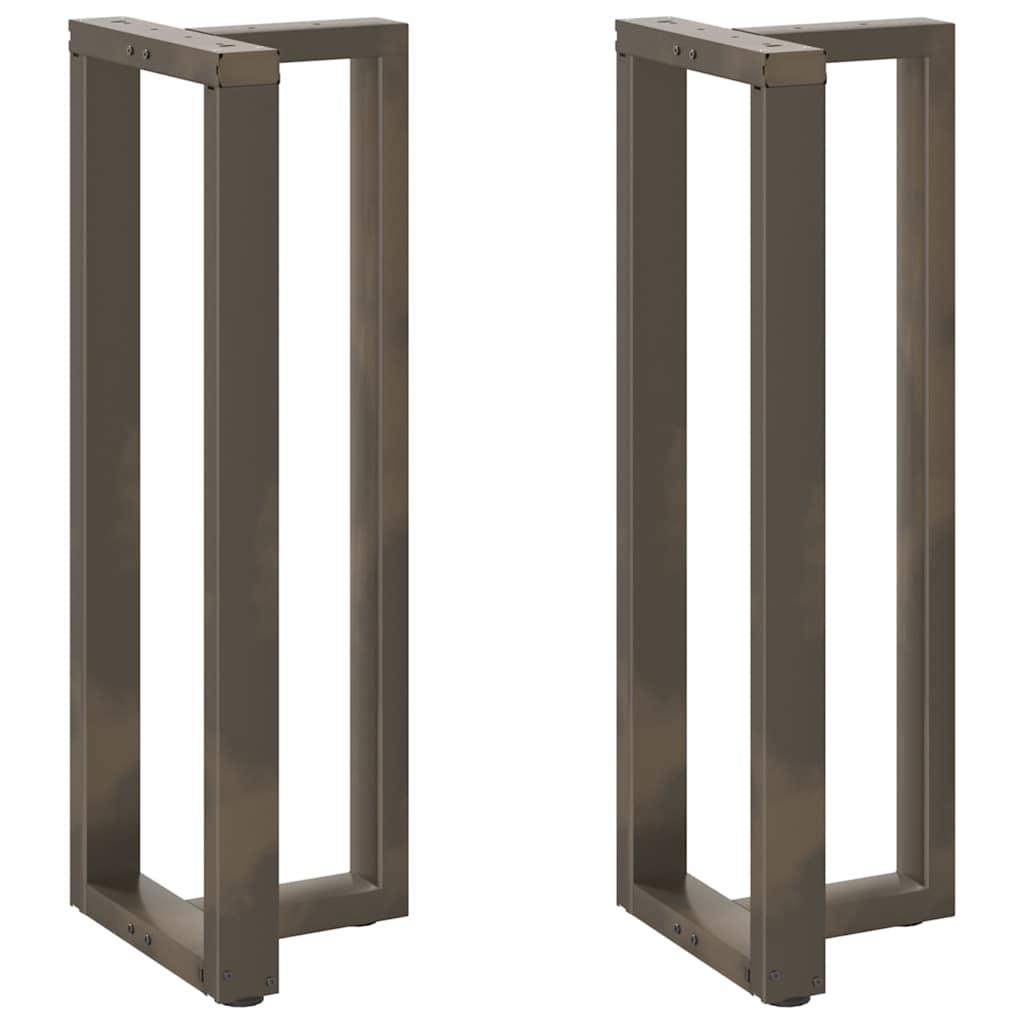 barbordsben T-formet 2 stk. sort 40x35x(110-111) cm stål