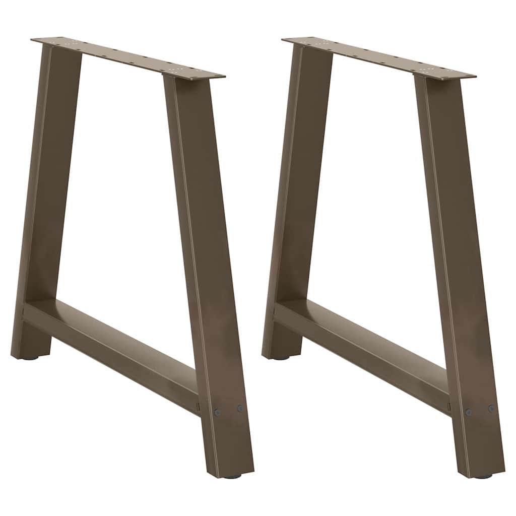 Sofabordben A-Formet Stål - Naturfarvet / 90 x (72-73) cm