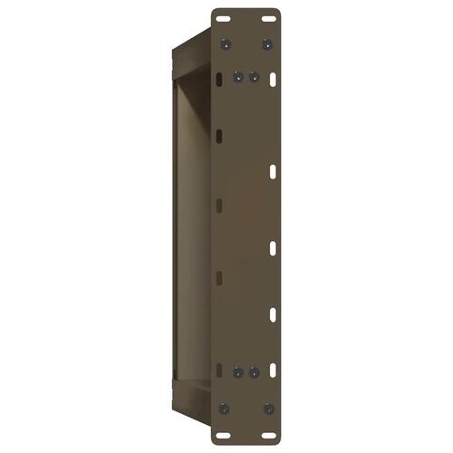 Sofabordben U-formet 2 stk. naturstål 50x(42-43) cm stål