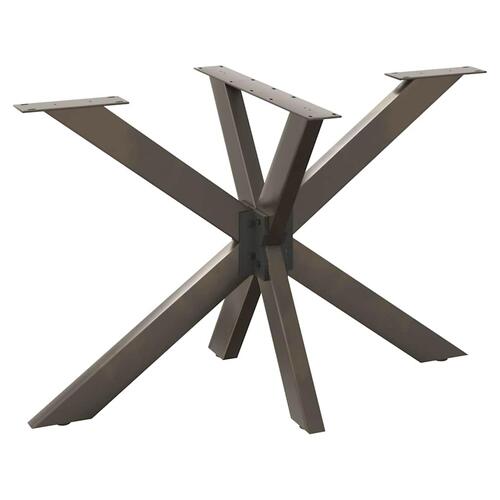 Spisebordsben edderkopform naturstål 120x68x(72-73) cm stål