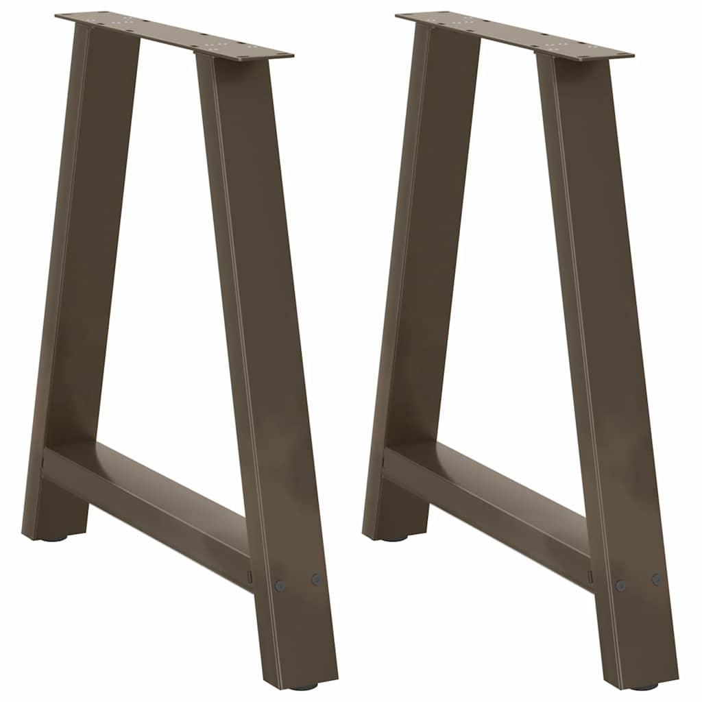 Sofabordben A-formet 2 stk 80x(72-73) cm stål