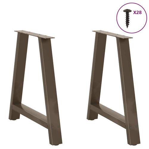 Sofabordben A-formet 2 stk 80x(72-73) cm stål