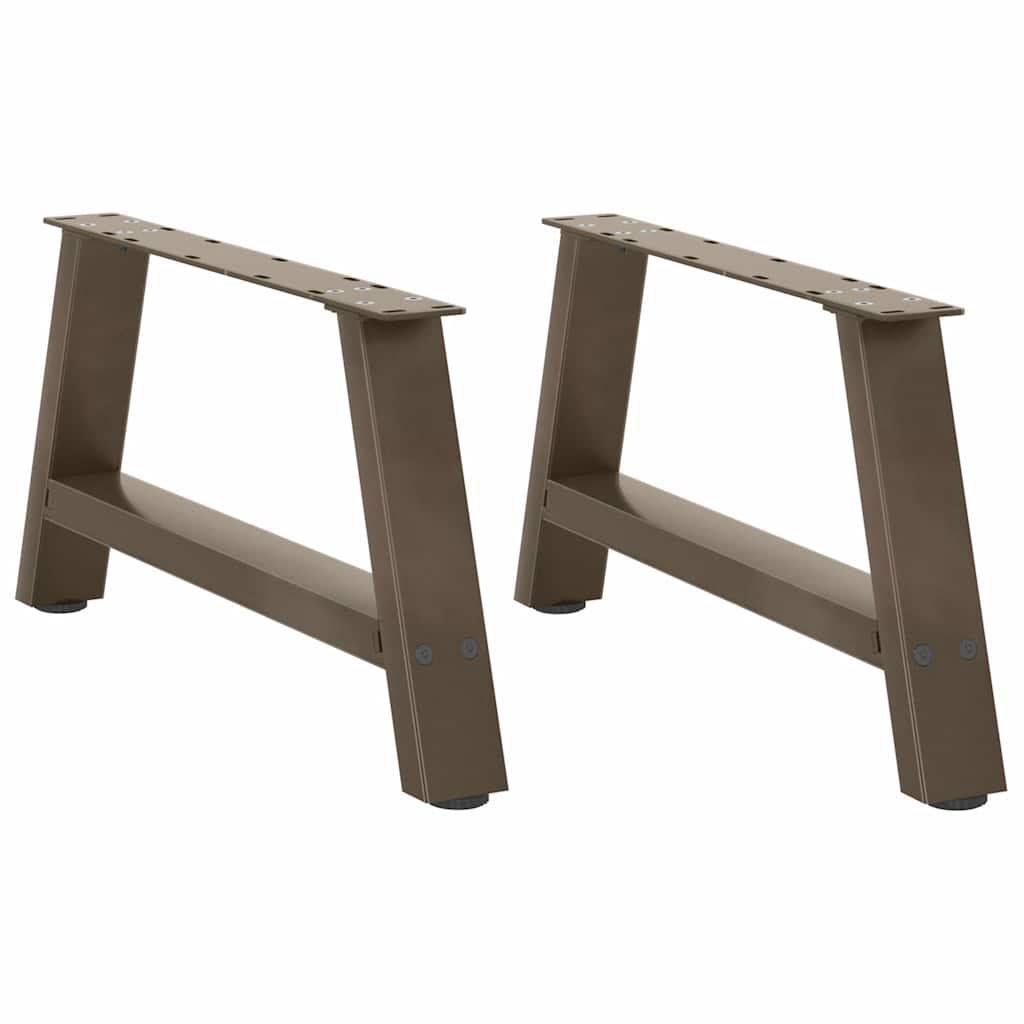 Sofabordben A-Formet Stål - Naturfarvet / 70 x (30-31) cm