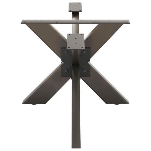 Sofabordben edderkopform naturstål 98x58x(42-43) cm stål
