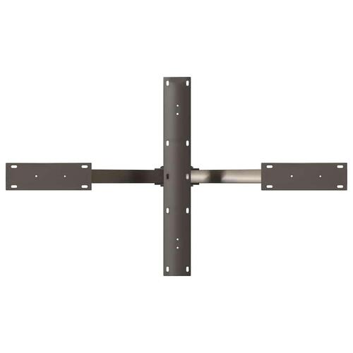 Sofabordben edderkopform naturstål 98x58x(42-43) cm stål