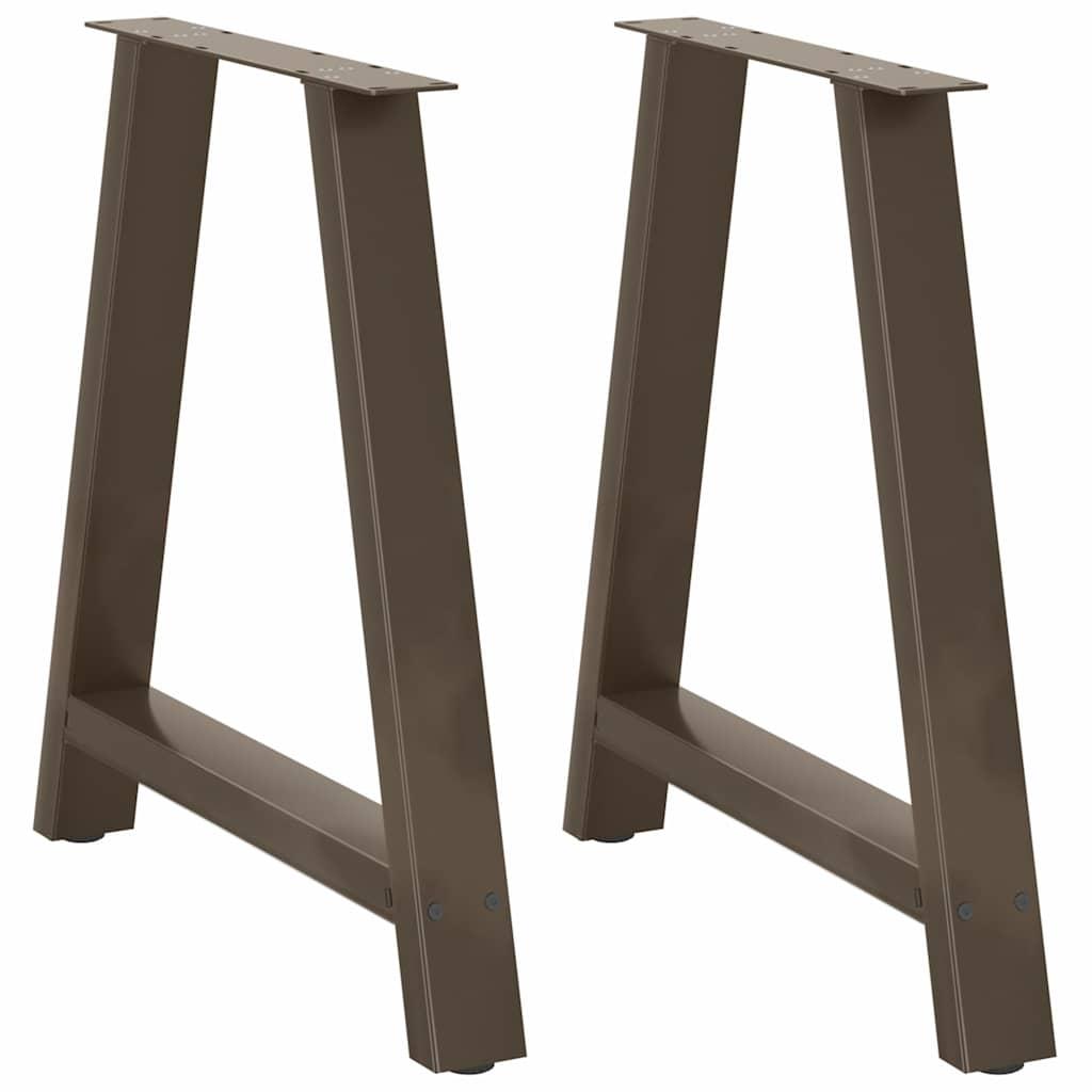 Sofabordben A-Formet Stål - Naturfarvet / 70 x (72-73) cm