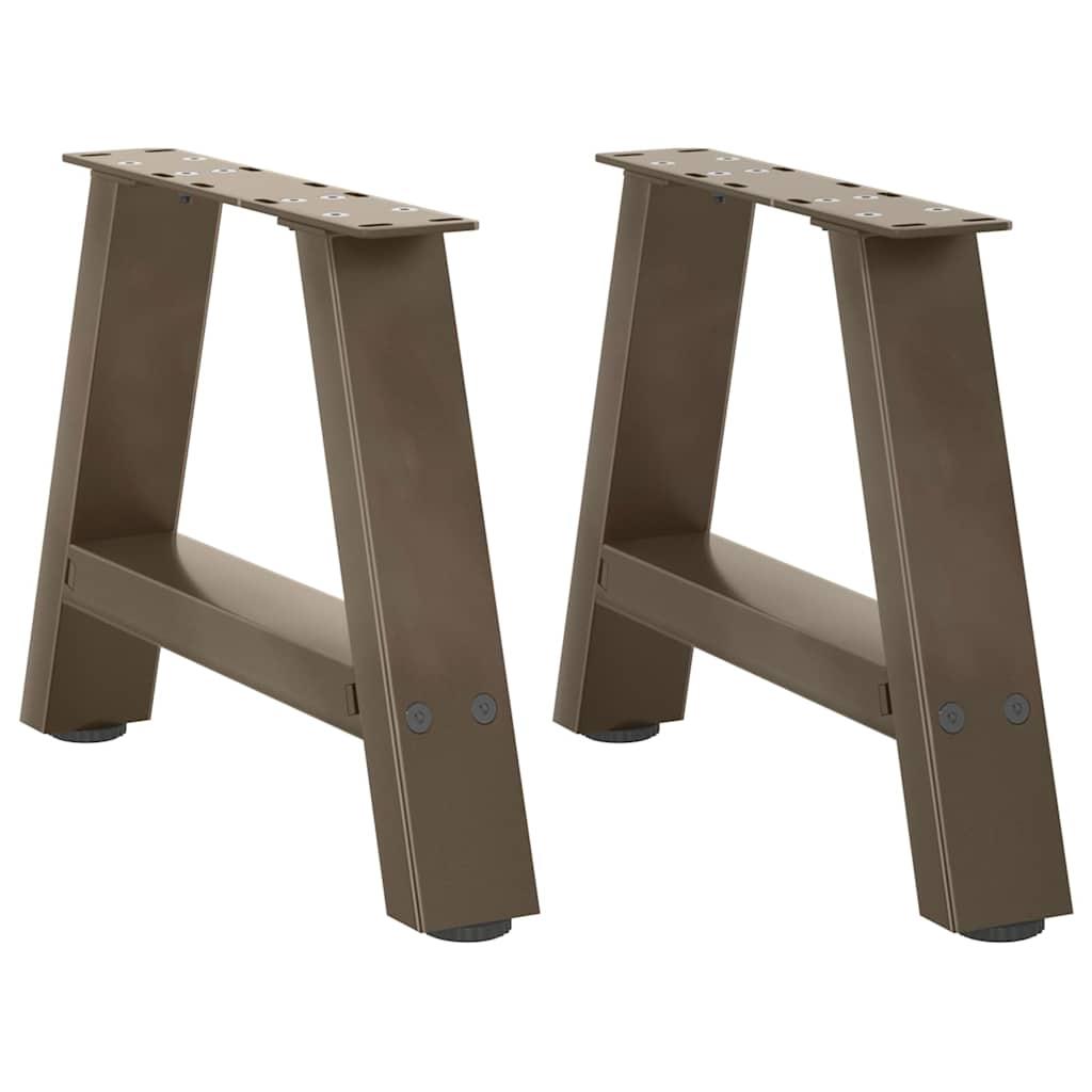 Sofabordsben A-formet 2 stk. 40x(30-31) cm stål