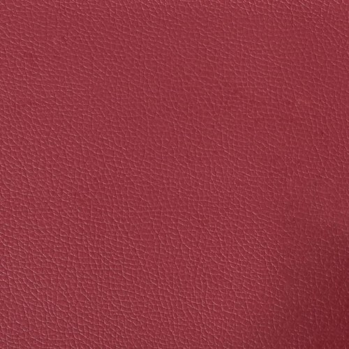 3-personers Chesterfield-sofa kunstlæder vinrød