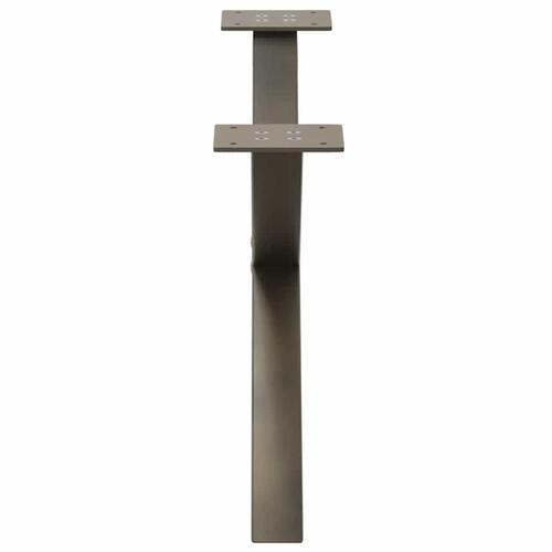 Sofabordben X-formet 2 stk. naturstål 70x(30-31) cm stål