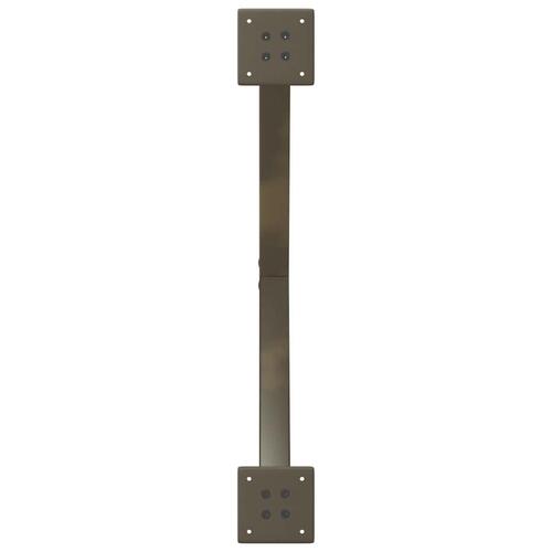 Sofabordben X-formet 2 stk. naturstål 70x(30-31) cm stål