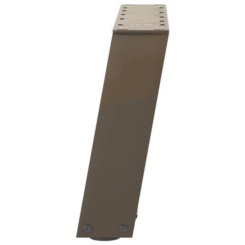 Sofabordben U-formet 2 stk. naturstål 40x(30-31) cm stål