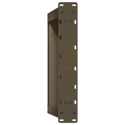 Sofabordben U-formet 2 stk. naturstål 40x(30-31) cm stål