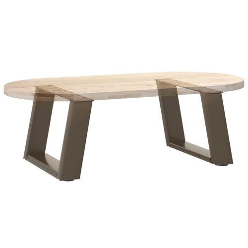 Sofabordben U-formet 2 stk. naturstål 40x(30-31) cm stål