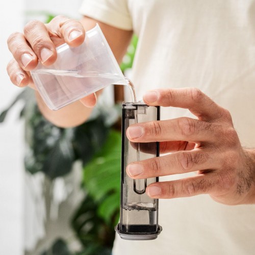 Vaoron 2-i-1 rejse-dampstrygejern, grå