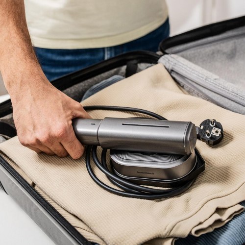 Vaoron 2-i-1 rejse-dampstrygejern, grå