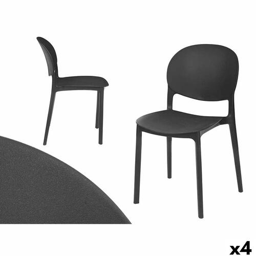 Stabelbar stol GiftDecor PP-2052-B 4 enheder