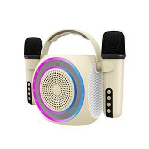 Højttaler med karaokemikrofon Celly PARTYMIC2WH Hvid