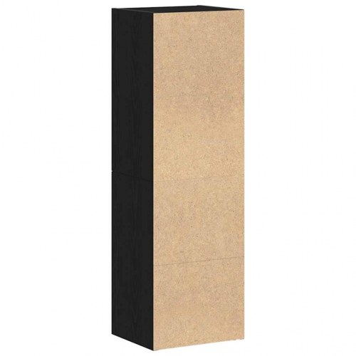 Bogreol 36 × 30 × 114 cm i konstrueret træ - sort eg, 3 hylder