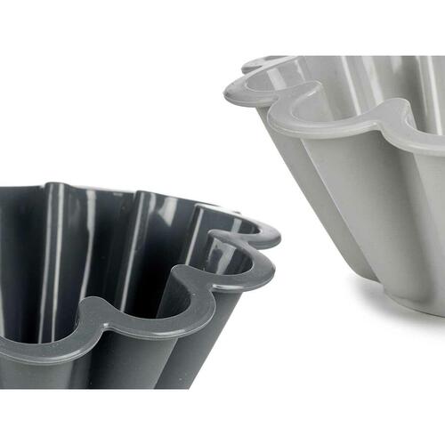 Kinvara HH477 bageform i silikone, 1,5 l - lysegrå/mørkegrå (6 stk.)