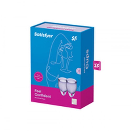 Menstruationskop Satisfyer - 2 stk., 20 ml, silikone