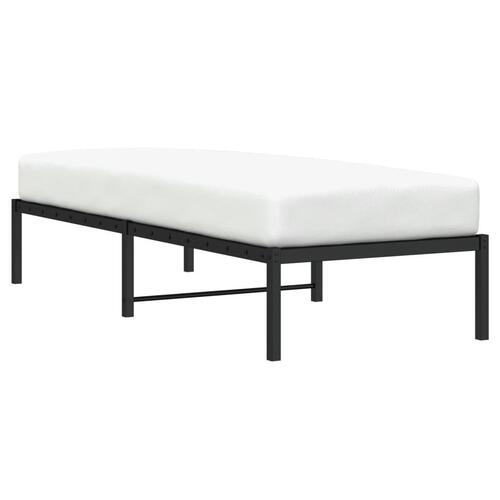 Sengeramme 80x200 cm metal sort