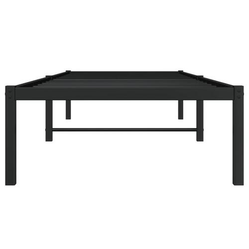 Sengeramme 80x200 cm metal sort