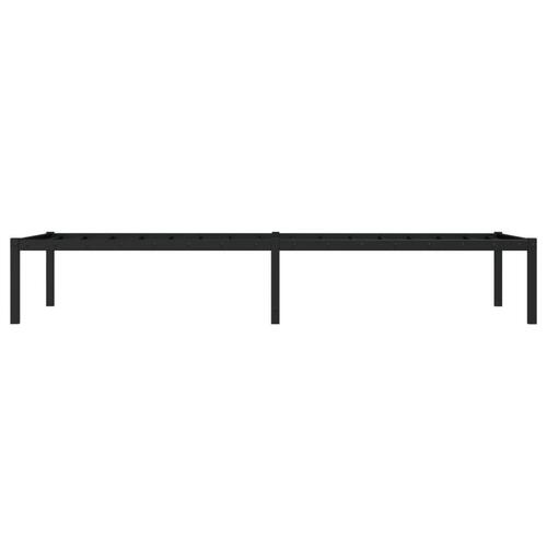 Sengeramme 80x200 cm metal sort