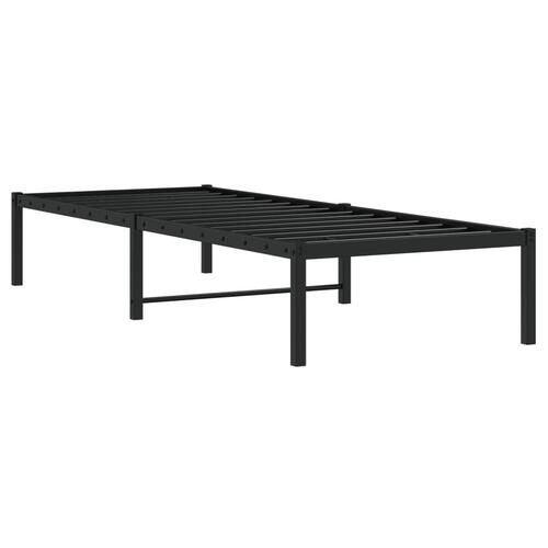 Sengeramme 80x200 cm metal sort
