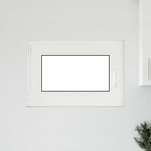 Kældervindue RISOR 50x75 cm Tilt&Drej DIN venstre hvid