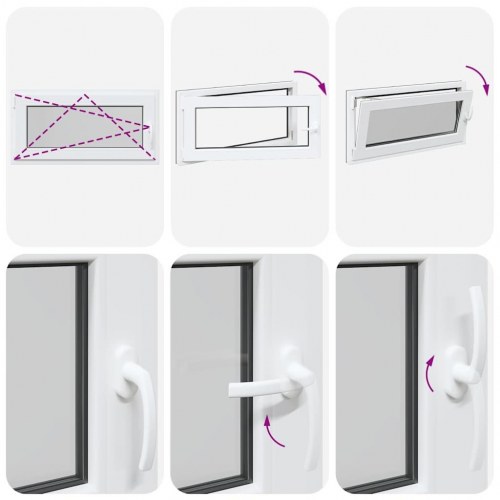 Kældervindue "RISOR" 100x50 cm dreje-kip DIN venstre antracit